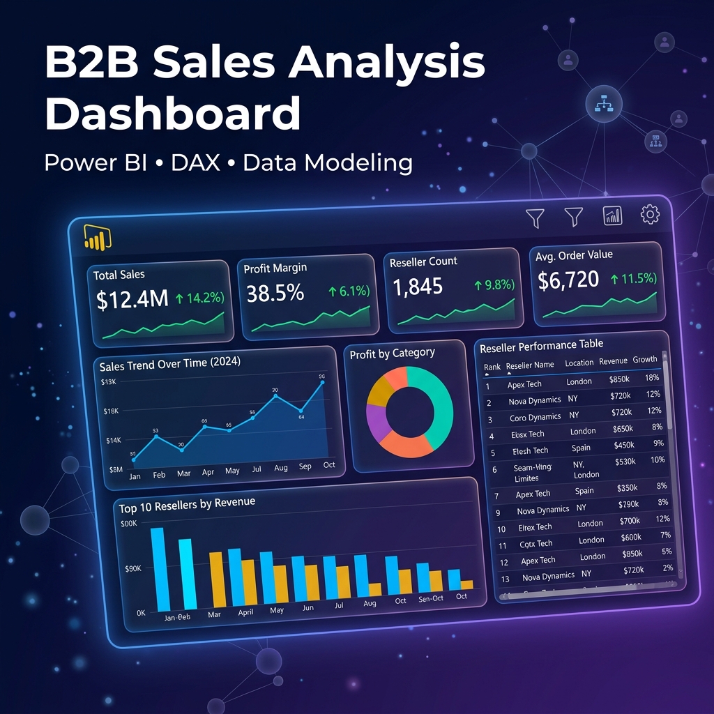 B2B Reseller-Based Sales Analysis Dashboard